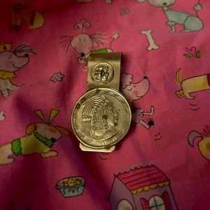 Aztec coin money clip